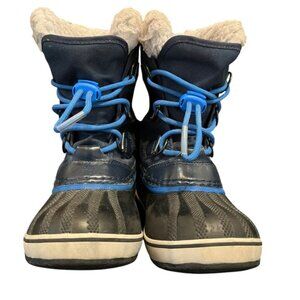 SOREL Yoot Pac Nylon Mid-High Teddy Fleece Snow Winter Boots Little Boy's Size 1